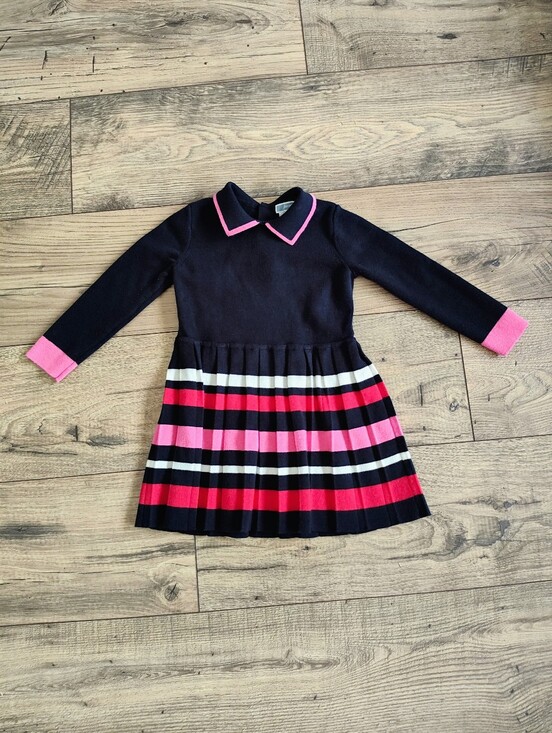 Jacadi Other - Jacadi Navy Dress with Pink Trim